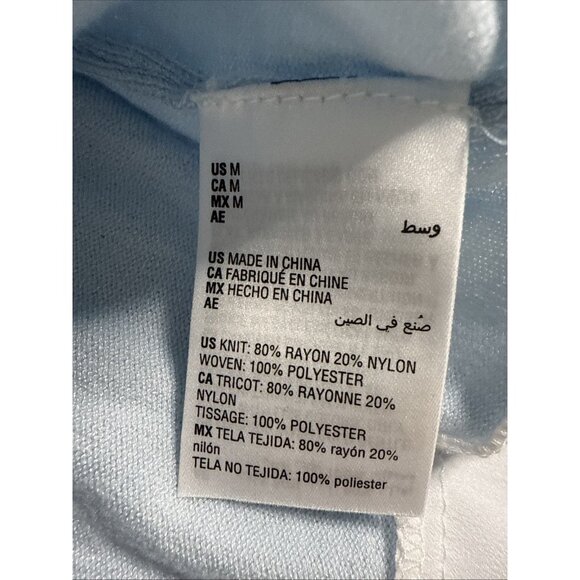 Style & Co Layered Look V-Neck Sweater Womens Med Shirttail Blue - Picture 5 of 10